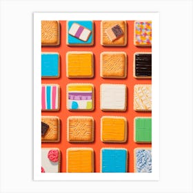 Biscuit Tile Effect Art Print