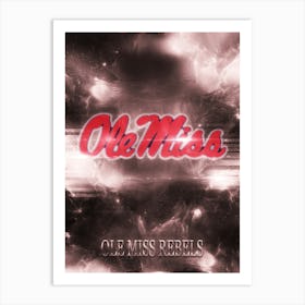 Ole Miss Rebels Art Print