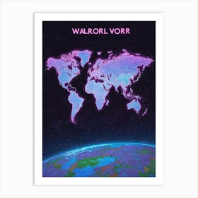 World Map Art Print