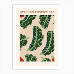 Kale Pattern Illustration Poster 3 Art Print