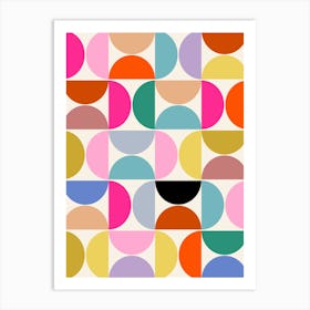 Colorful Geometric Abstract Shapes Art Print