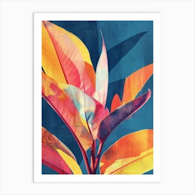 Tropical Leaves Canvas Print 5 Art Print