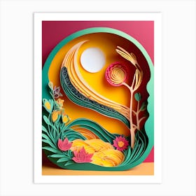 Paper Cut Art-Reimagined 7 Art Print