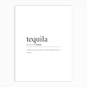Tequila Cocktail Word Art Print