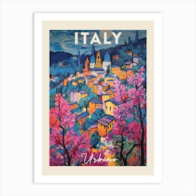 Urbino Italy 3 Fauvist Painting Travel Poster Art Print