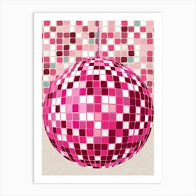 Disco Ball Vector 4 Art Print