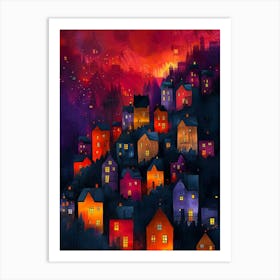 Night In The City 3 Art Print