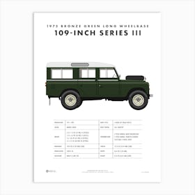 1973 Land Rover Series III 4 Art Print