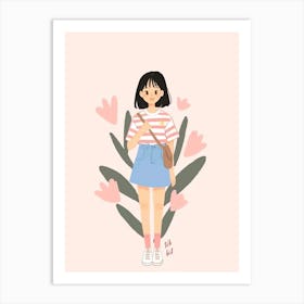 Asian Girl Art Print