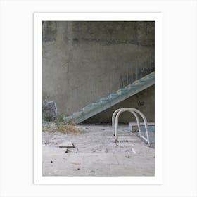 Architecture The Stairs Pool Art Print