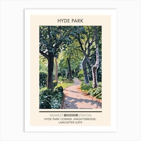 Hyde Park London Parks Garden 1 Art Print
