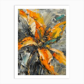 Orange Flower 5 Art Print