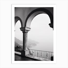 Ravello, Italy,  Black And White Analogue Photography  2 Art Print