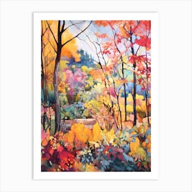 Autumn Gardens Painting Jardin Botanique De Montral Canada 1 Art Print