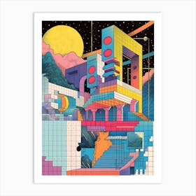 Futuristic City Art Print