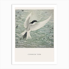 Ohara Koson Inspired Bird Painting Common Tern 2 Poster Art Print