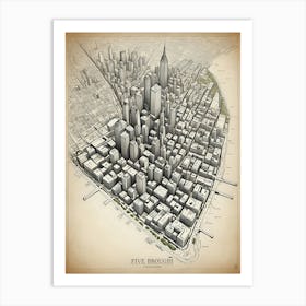 Five Boroughs 2 Art Print