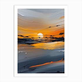 Sunset Canvas Art Art Print