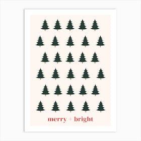 Merry & Bright Art Print