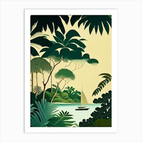 The Maldives Maldives Rousseau Inspired Tropical Destination Art Print