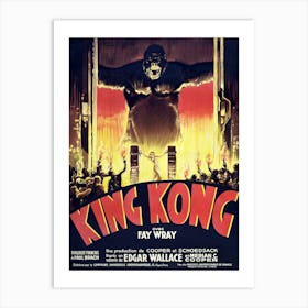 King Kong Vintage Movie Poster Art Print