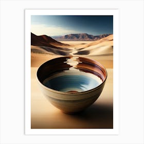 Desert Bowl Art Print