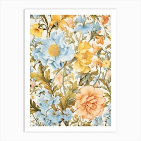 Floral Pattern 20 Art Print