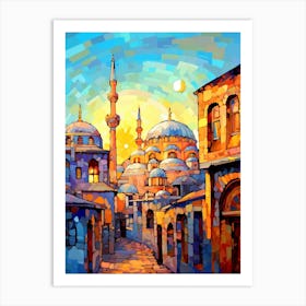 Hagia Sophia Ayasofya Pixel Art 1 Art Print