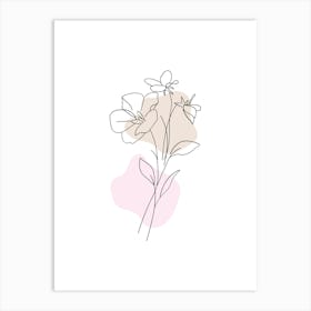 Flowers In A Vase 32 Art Print