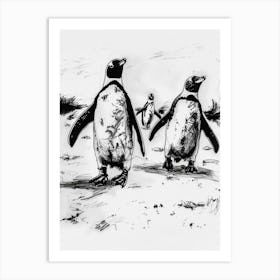 Emperor Penguin Exploring Their Environment 4 Art Print