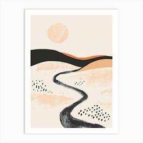 Desert Road Art Print