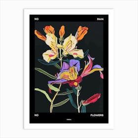 No Rain No Flowers Poster Freesia 4 Art Print