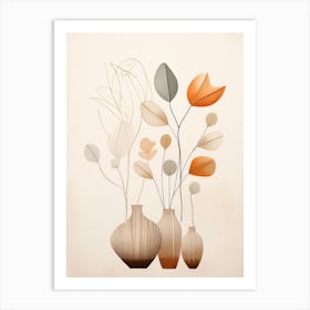 Vases Of Flowers 3 Art Print