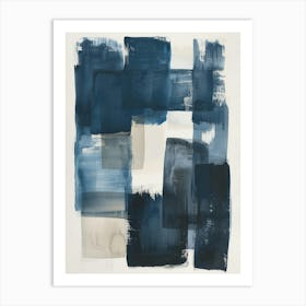 Blue Squares 2 Art Print