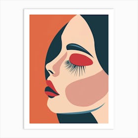 Woman'S Face 114 Art Print