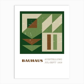 Bauhaus exhibition green Affiche