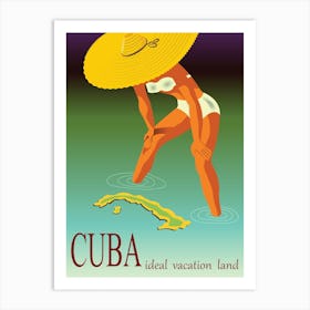 Cuba, Ideal Vacation Land Art Print