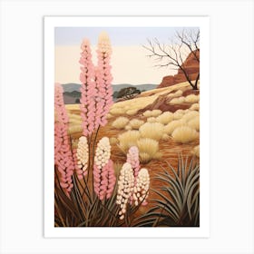 Prairie Clover 3 Flower Painting Art Print