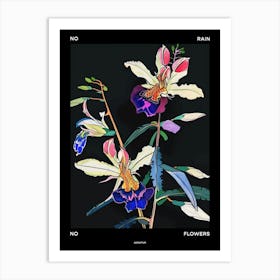 No Rain No Flowers Poster Aconitum 4 Art Print