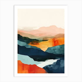 Peaks Art Print