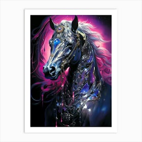 Futuristic Horse 1 Art Print