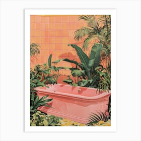 Pink Bath Art Print