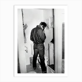 James Dean Peeing In Toilet Art Print