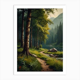 Forest Path 1 Art Print