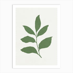 Minimalist Leaf 010 Art Print