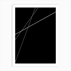 Black Lines Art Print