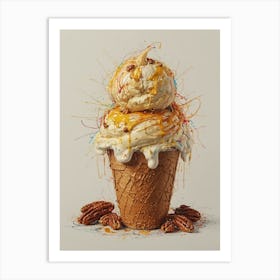 Ice Cream Cone 12 Art Print