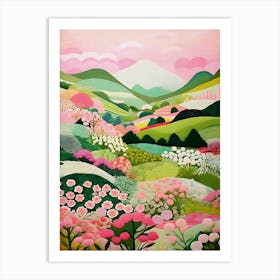 Colorful Scenery Summer Bright Vibrant Art Print