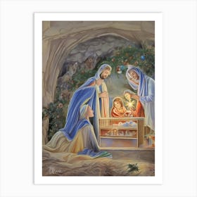 Nativity Scene 2 Art Print