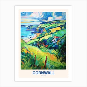 Cornwall England 22 Uk Travel Poster Art Print